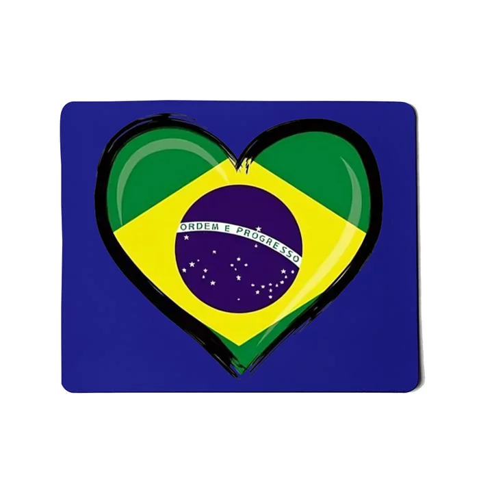 Brazil Soccer Jersey Brazilian Flag Funny Boy Gift Mousepad