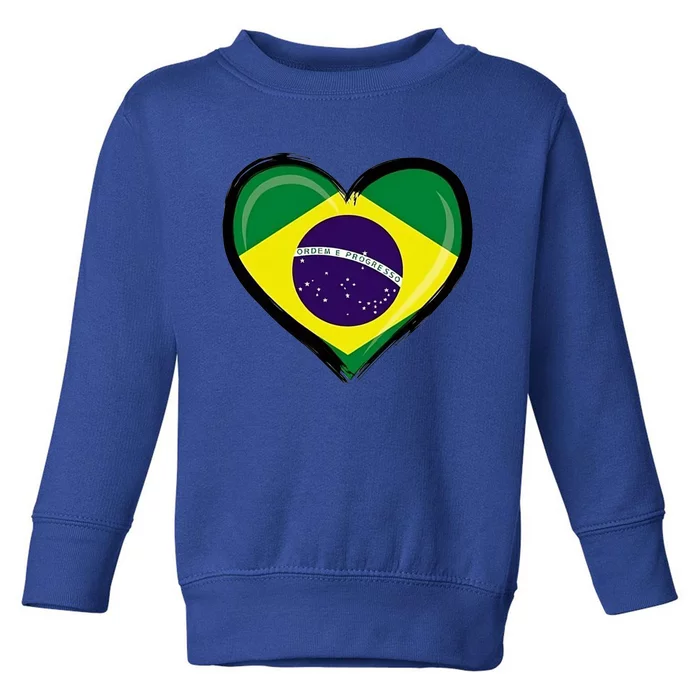 Brazil Soccer Jersey Brazilian Flag Funny Boy Gift Toddler Sweatshirt