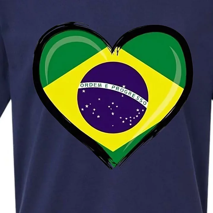 Brazil Soccer Jersey Brazilian Flag Funny Boy Gift Sueded Cloud Jersey T-Shirt