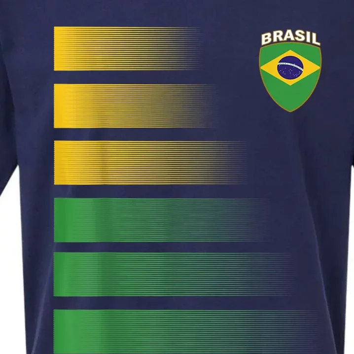 Brazil Soccer Jersey Football Brazil Soccer Sueded Cloud Jersey T-Shirt