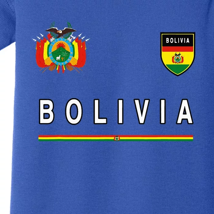 Bolivia Sportsoccer Jersey Flag Football Baby Bodysuit