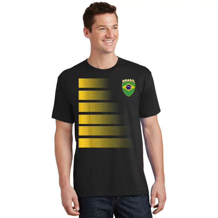 Brazilian Soccer Jersey Brazil Football Flag T-Shirt