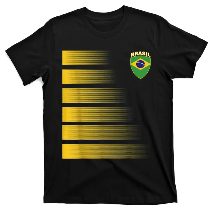 Brazilian Soccer Jersey Brazil Football Flag T-Shirt