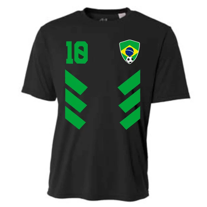 Brazil Soccer Jersey Brazilian Football Shirt Flag Cooling Performance Crew T-Shirt