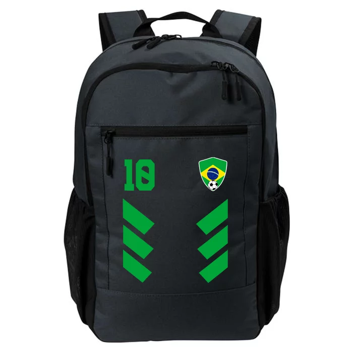 Brazil Soccer Jersey Brazilian Football Shirt Flag Daily Commute Backpack