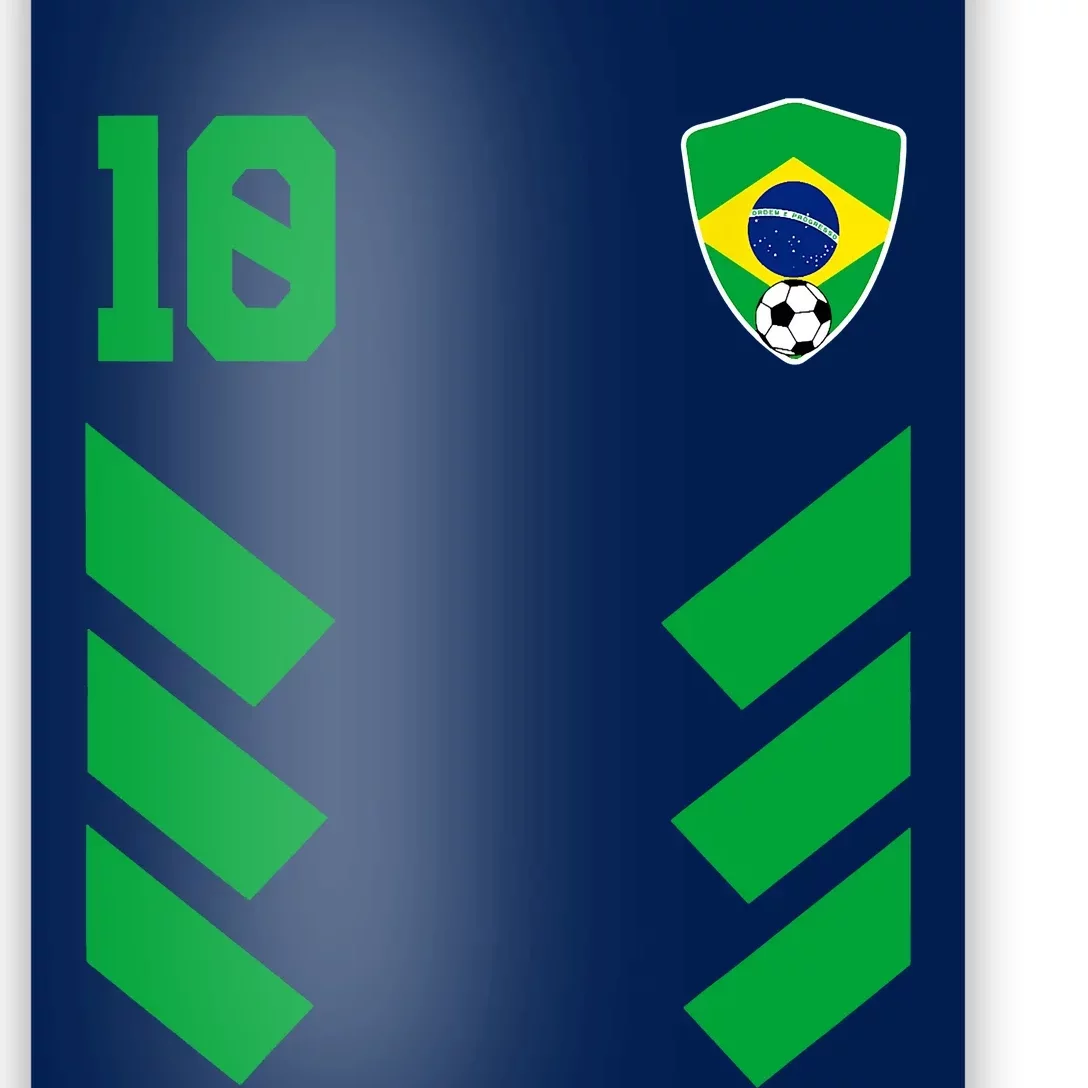 Brazil Soccer Jersey Brazilian Football Shirt Flag Poster