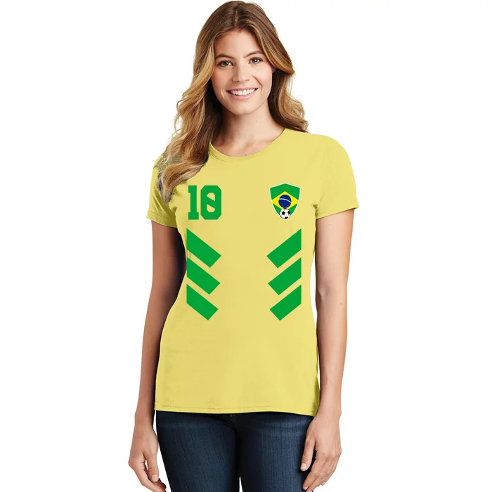 Brazil Soccer Jersey Brazilian Football Shirt Flag Women's T-Shirt