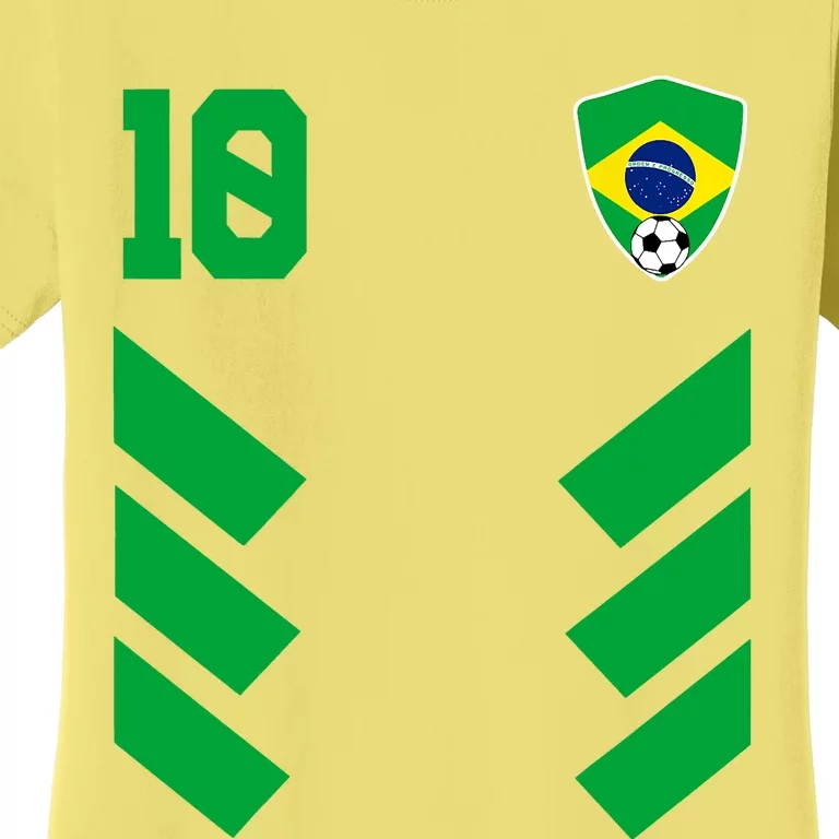 Brazil Soccer Jersey Brazilian Football Shirt Flag Women's T-Shirt