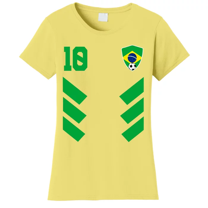 Brazil Soccer Jersey Brazilian Football Shirt Flag Women's T-Shirt