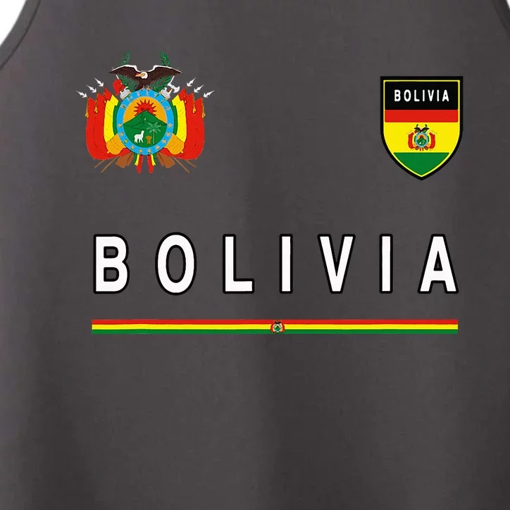 Bolivia Sportsoccer Jersey Flag Football Performance Tank