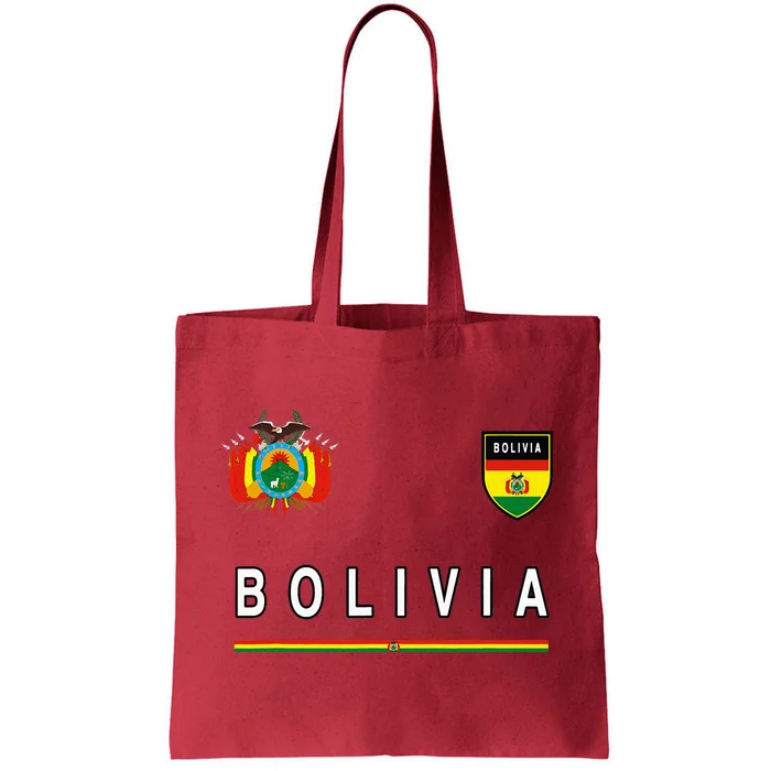 Bolivia Sportsoccer Jersey Flag Football Tote Bag