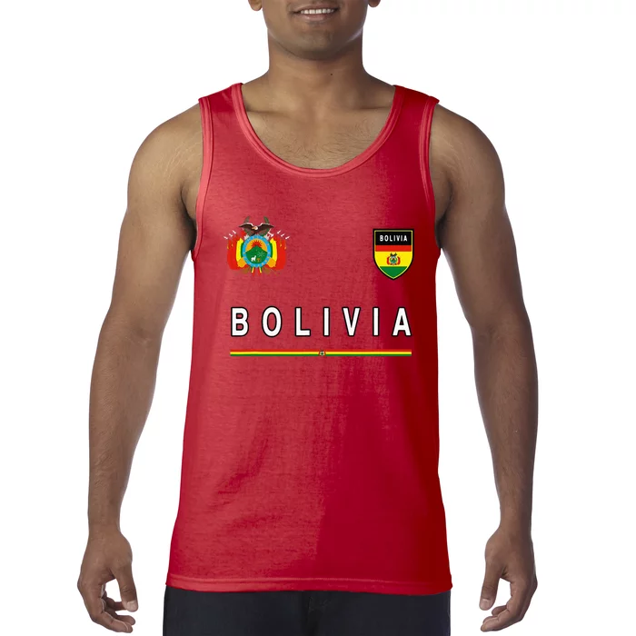 Bolivia Sportsoccer Jersey Flag Football Tank Top