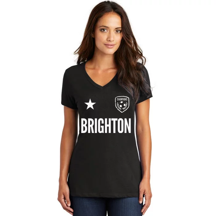 Brighton Soccer Jersey Women's V-Neck T-Shirt