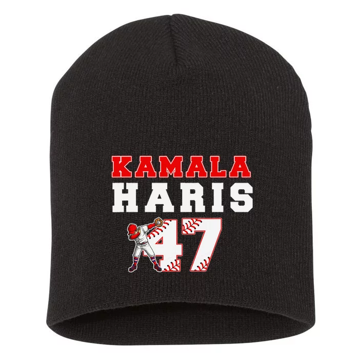 Baseball Style Kamala Vote For 2024 President Kamala Harris Short Acrylic Beanie