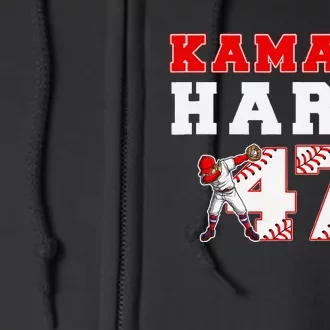 Baseball Style Kamala Vote For 2024 President Kamala Harris Full Zip Hoodie