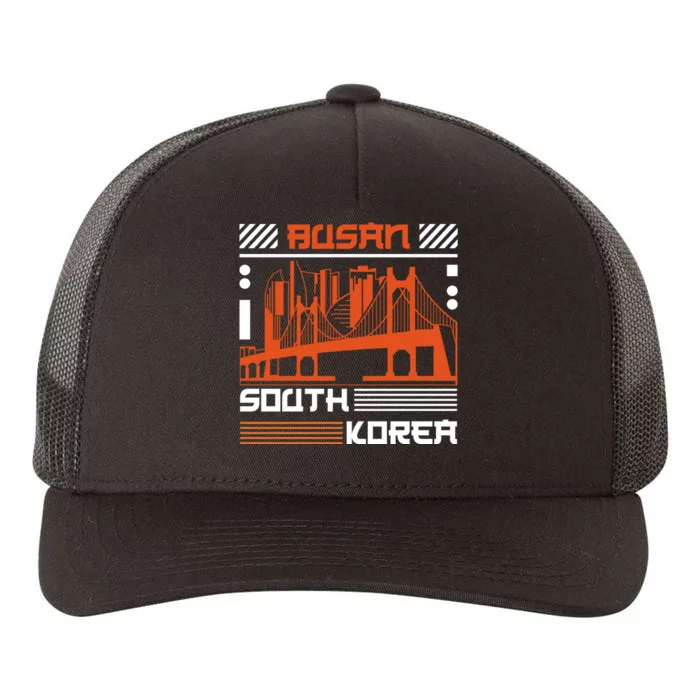 Busan South Korea Yupoong Adult 5-Panel Trucker Hat