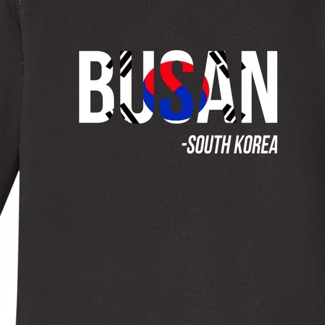 Busan South Korea Baby Long Sleeve Bodysuit