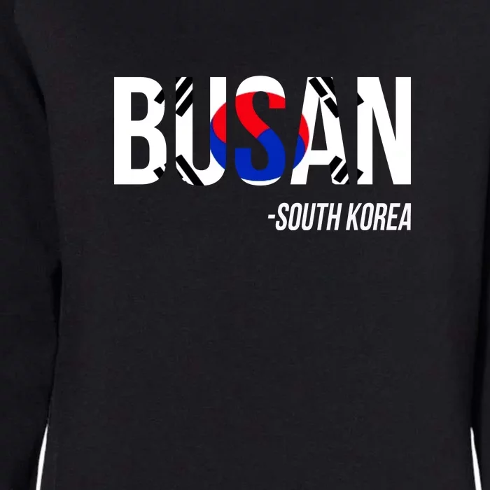 Busan South Korea Womens California Wash Sweatshirt