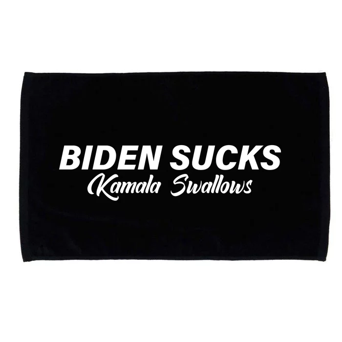 Biden Sucks Kamala Swallows Funny Biden And Kamala Microfiber Hand Towel