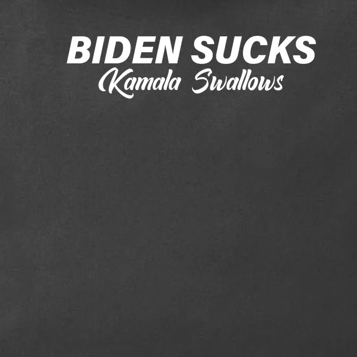 Biden Sucks Kamala Swallows Funny Biden And Kamala Zip Tote Bag