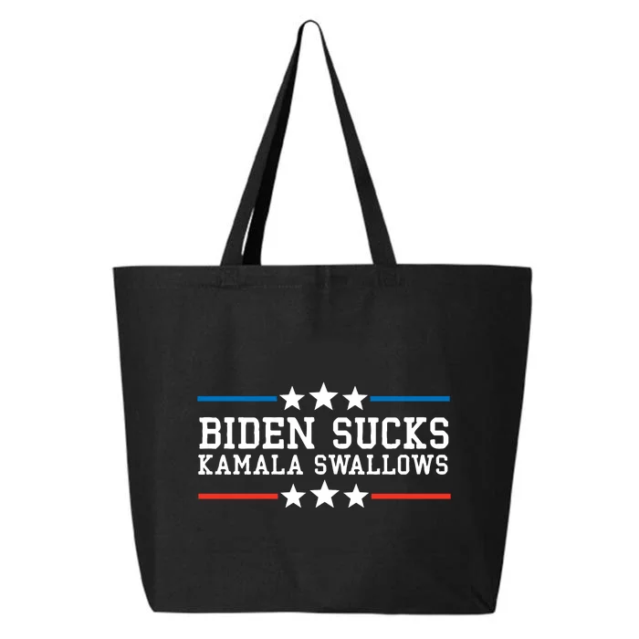 Biden Sucks Kamala Swallows Funny Biden And Kamala 25L Jumbo Tote