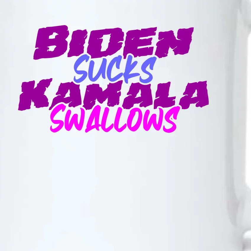 Biden Sucks Kamala Swallows Black Color Changing Mug