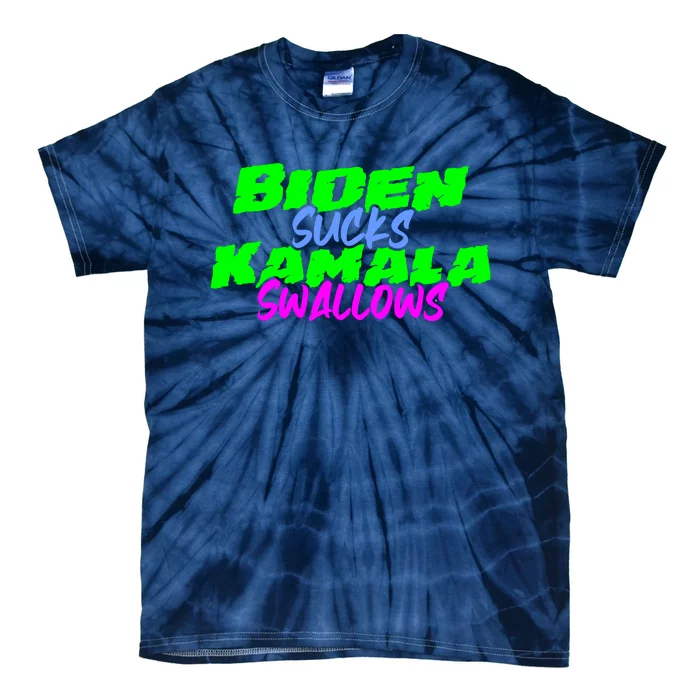 Biden Sucks Kamala Swallows Tie-Dye T-Shirt