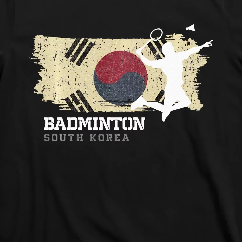 Badminton South Korea Net Games Player Badminton T-Shirt