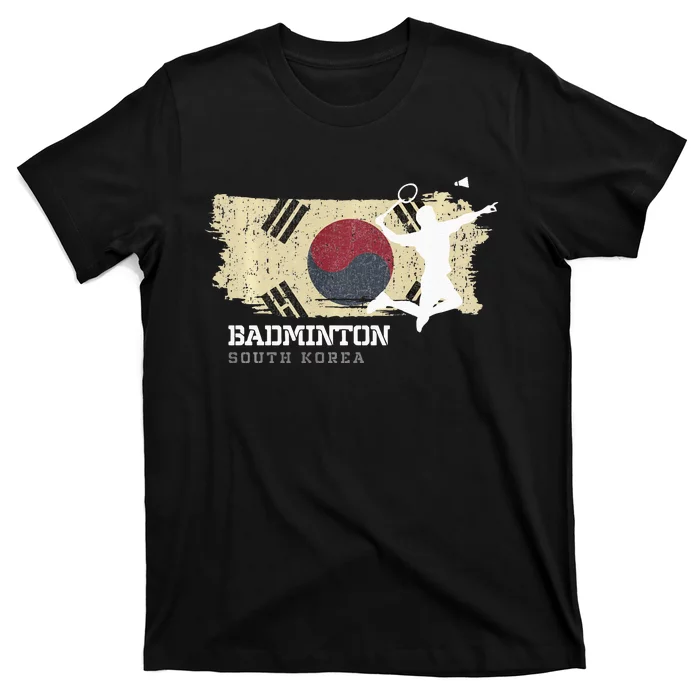 Badminton South Korea Net Games Player Badminton T-Shirt