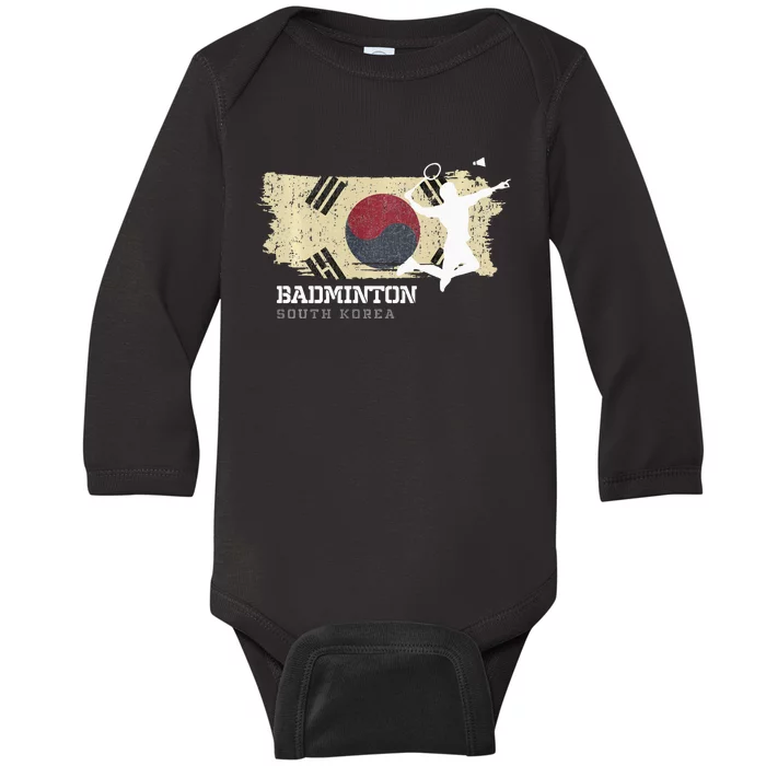 Badminton South Korea Net Games Player Badminton Baby Long Sleeve Bodysuit