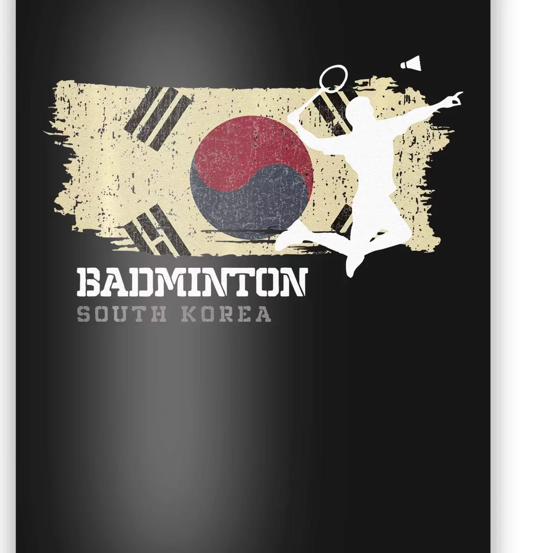 Badminton South Korea Net Games Player Badminton Poster