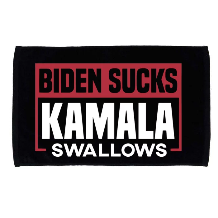 Biden Sucks Kamala Swallows Microfiber Hand Towel