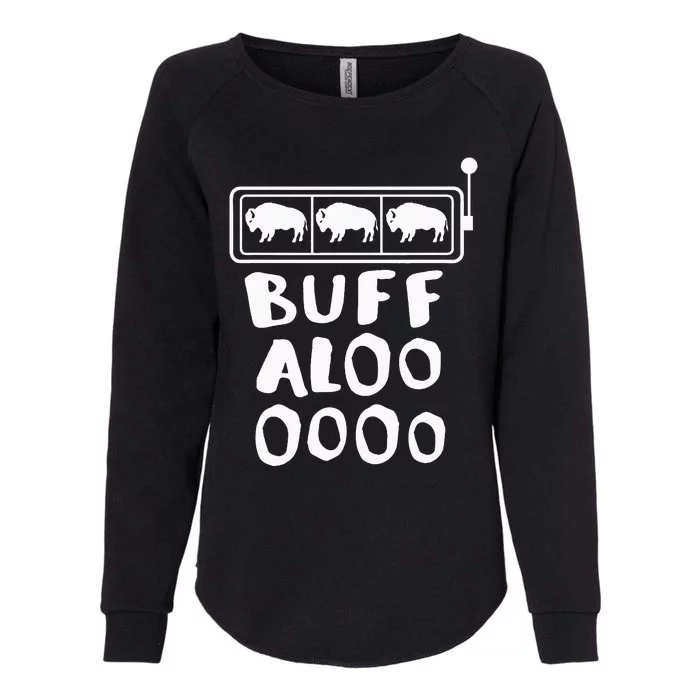 Buffalo Slots Lucky Casino Wear Womens California Wash Sweatshirt