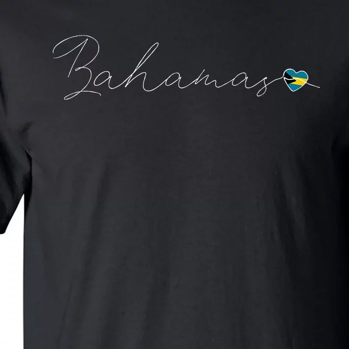 Bahamas Simple Love Bahamian Flag Heart On Bahamas Tall T-Shirt