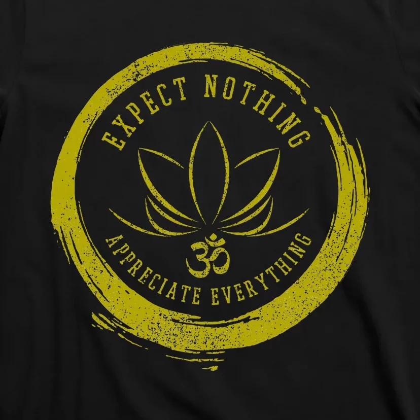 Buddhism Saying Lotus Flower Om Symbol Yoga Gift T-Shirt