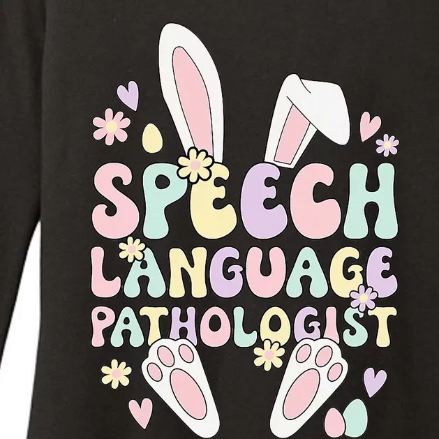 Bunny Speech Language Pathologist Easter Day Womens CVC Long Sleeve Shirt