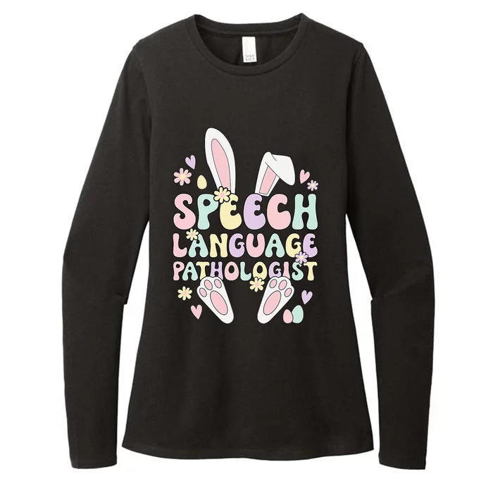 Bunny Speech Language Pathologist Easter Day Womens CVC Long Sleeve Shirt