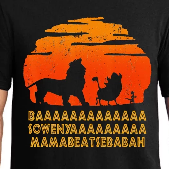 Baaa Sowenyaaa Lion African King Pajama Set