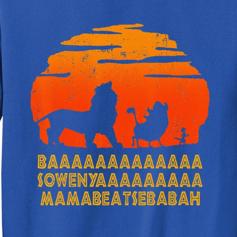 Baaa Sowenyaaa Lion African King Tall Sweatshirt