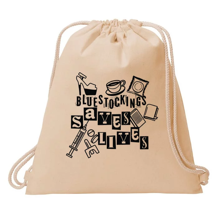 Bluestockings Saves Lives Drawstring Bag