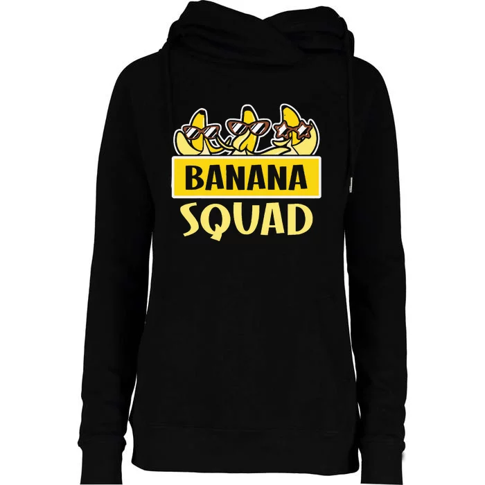 Banana Squad LetS Go Bananas Womens Funnel Neck Pullover Hood