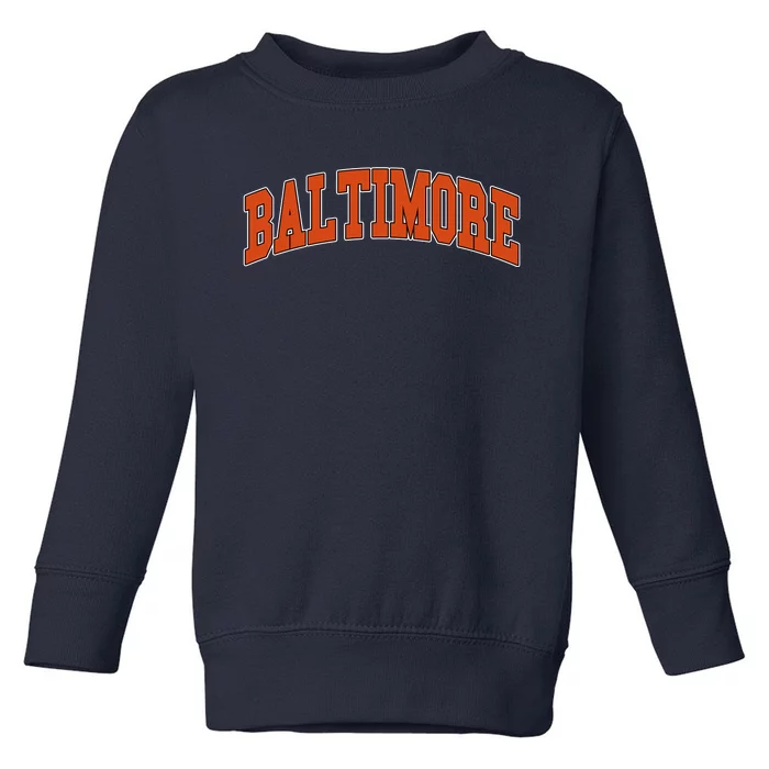 Baltimore Sports Logo Toddler Sweatshirt