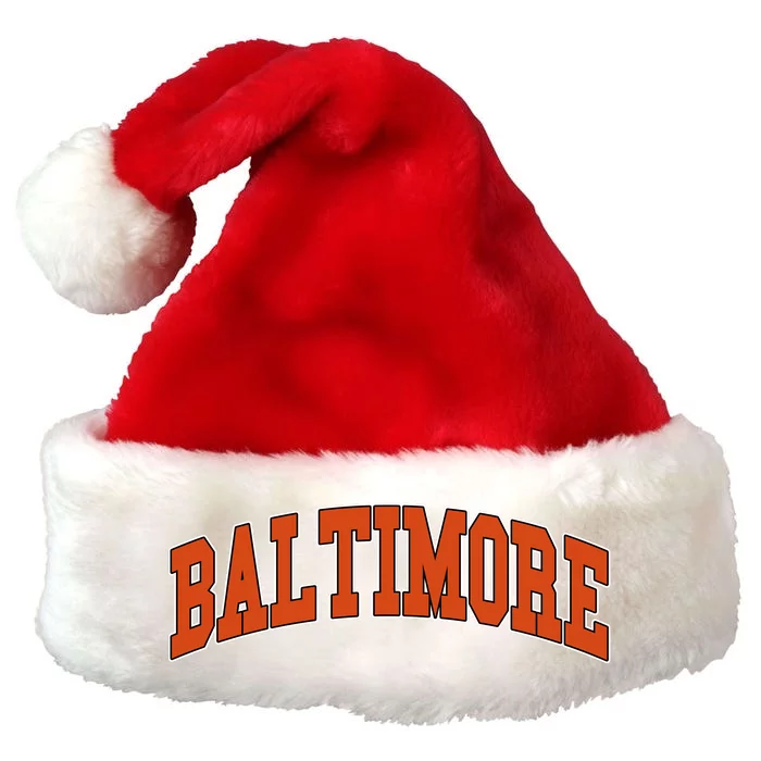 Baltimore Sports Logo Premium Christmas Santa Hat