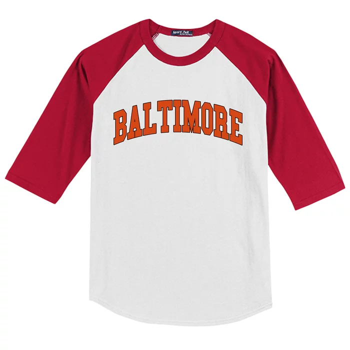 Baltimore Sports Logo Kids Colorblock Raglan Jersey