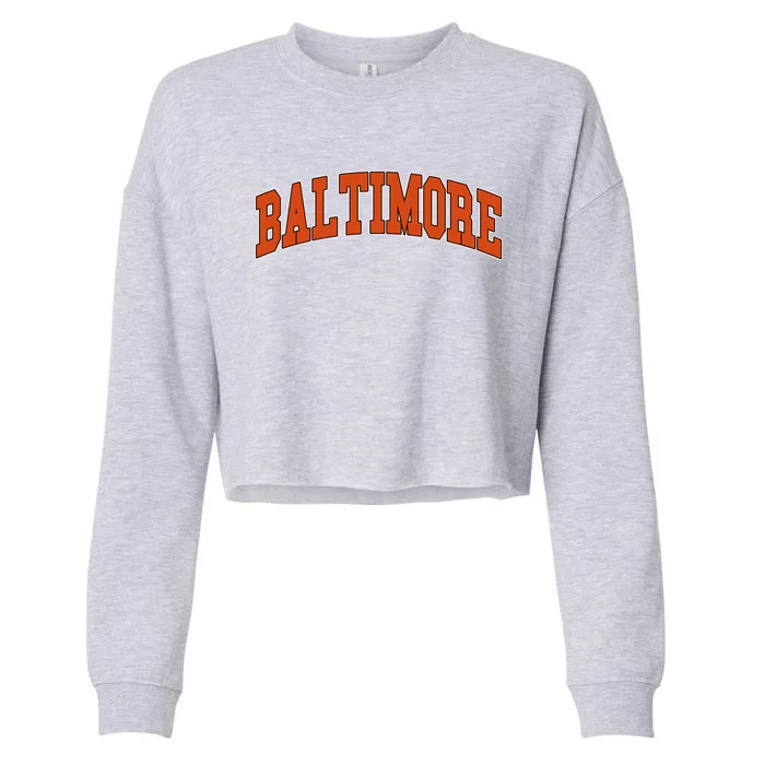 Baltimore Sports Logo Cropped Pullover Crew