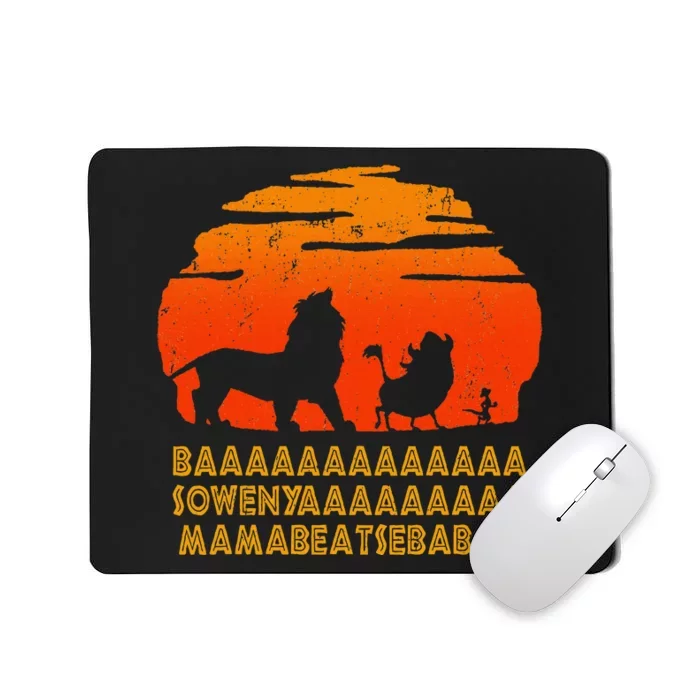 Baaa Sowenyaaa Lion African King Mousepad