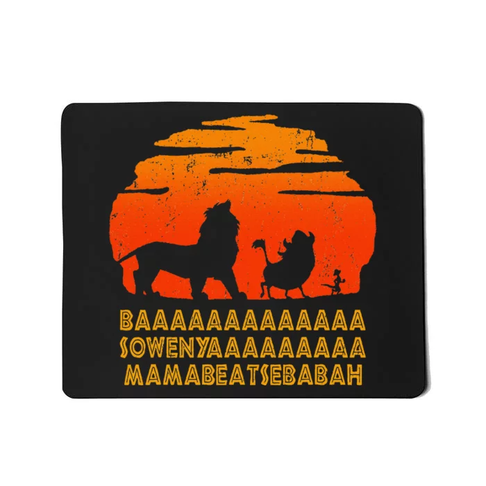 Baaa Sowenyaaa Lion African King Mousepad