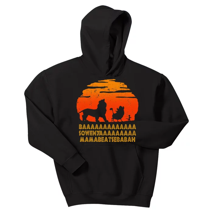 Baaa Sowenyaaa Lion African King Kids Hoodie