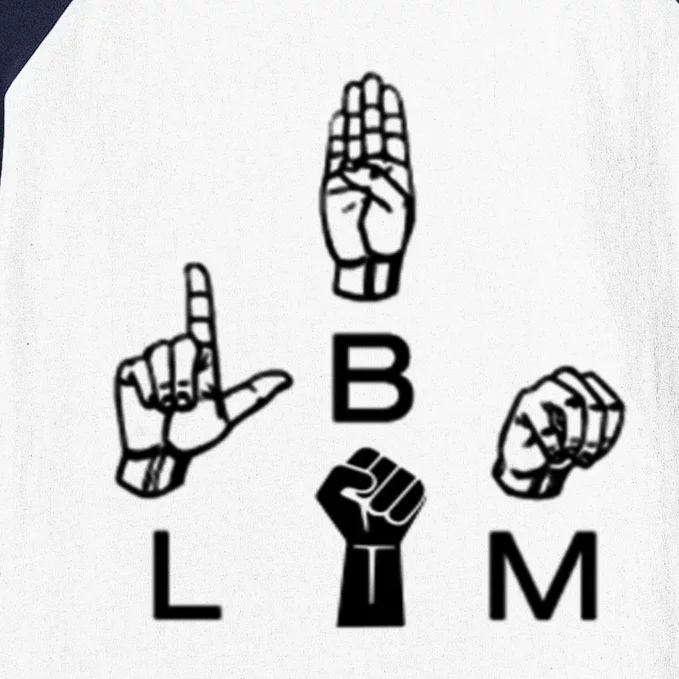 Blm Sign Language Gift Hand Graphic Hu Rights Tee Gift Baseball Sleeve Shirt