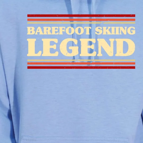 Barefoot Skiing Legend Barefooting Adventure Sports Gift Unisex Surf Hoodie